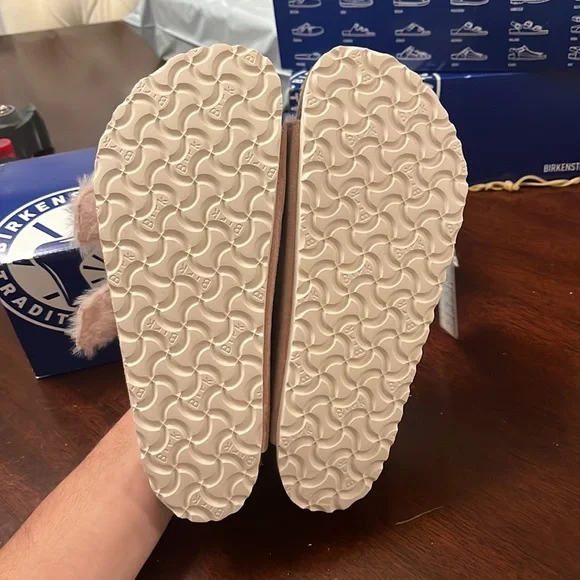 Arizona shearling light Rose Birkenstocks OA - Picture 4 of 4